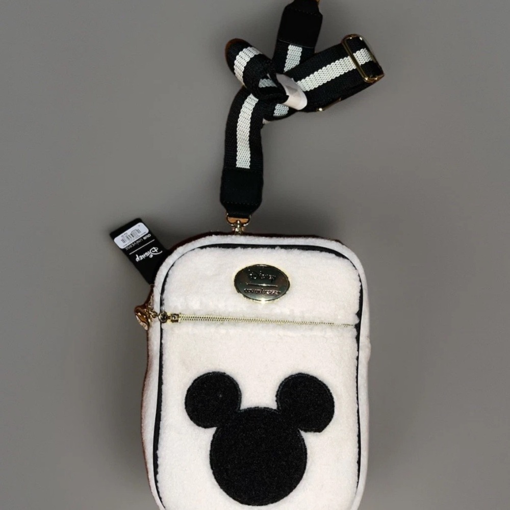 Disney Mickey Mouse Ski Sherpa Crossbody Bag with Coin Purse